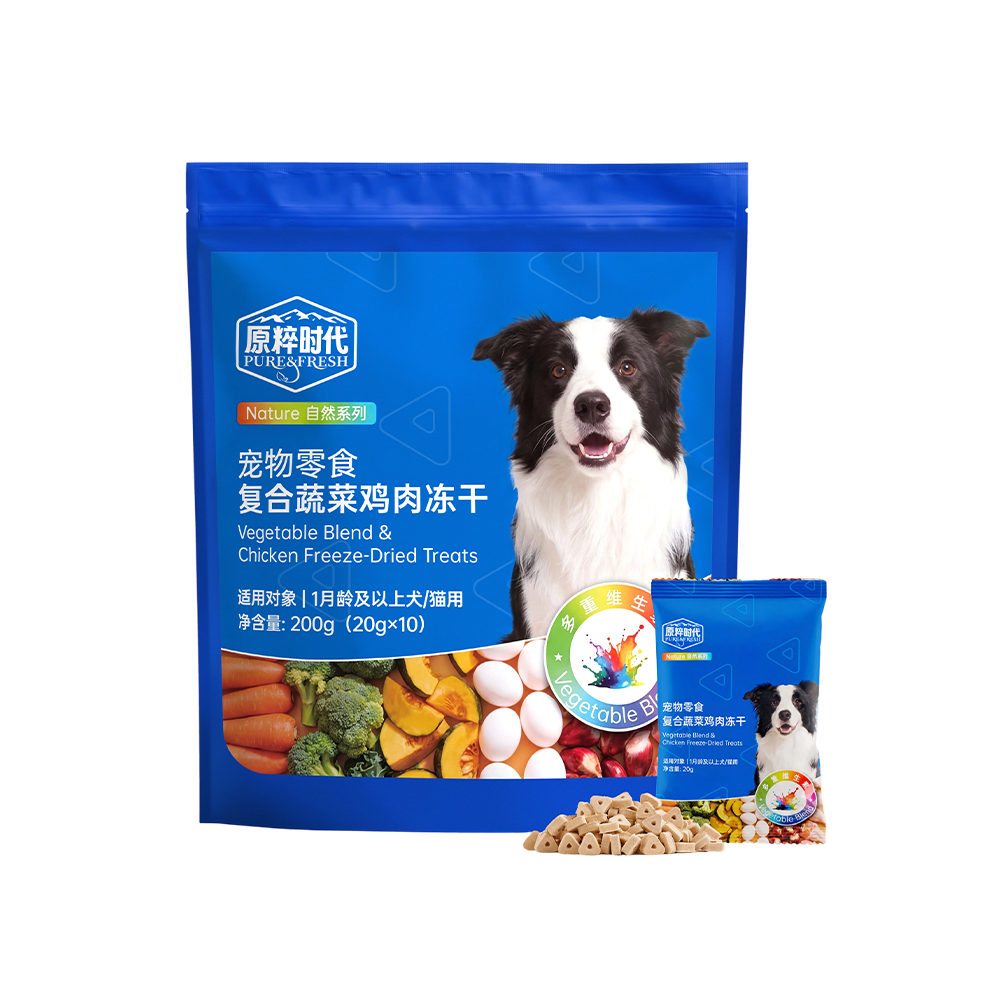 原粹时代-复合蔬菜鸡肉冻干